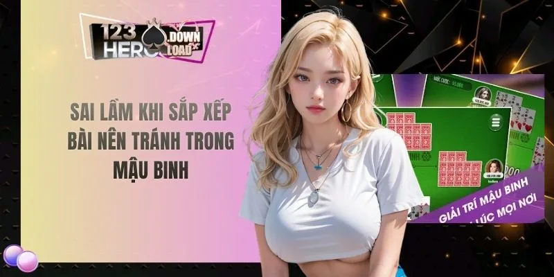 Sai lầm khi sắp xếp bài nên tránh trong mậu binh