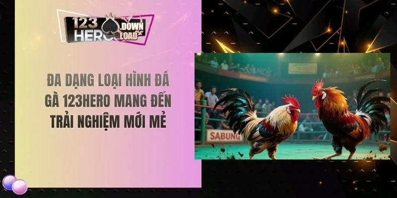 Đa dạng loại hình đá gà 123hero mang đến trải nghiệm mới mẻ